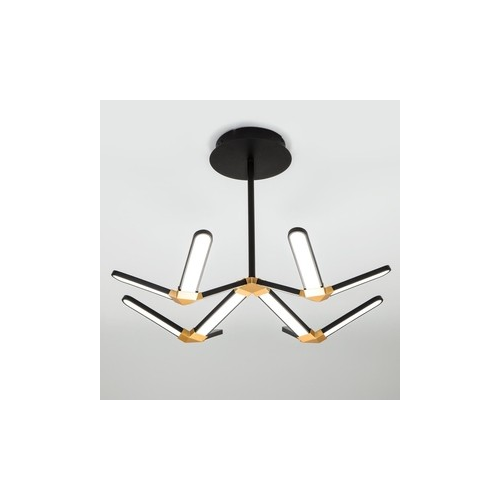 Потолочный светодиодный светильник Eurosvet Kyoto 90147/4 черный/золото