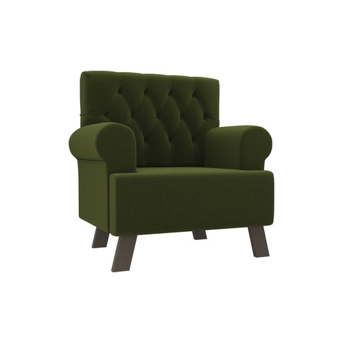 Кресло АртМебель Хилтон микровельвет зеленый