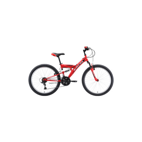Велосипед Black One Ice FS 24 (2019) красный/белый/чёрный