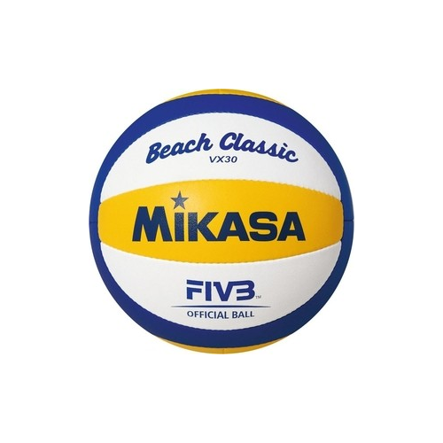 Мяч для водного поло Mikasa VX30, р.5, реплика офиц. мяча FIVB для пляж.вол. VLS300, белый-синий-жёлтый