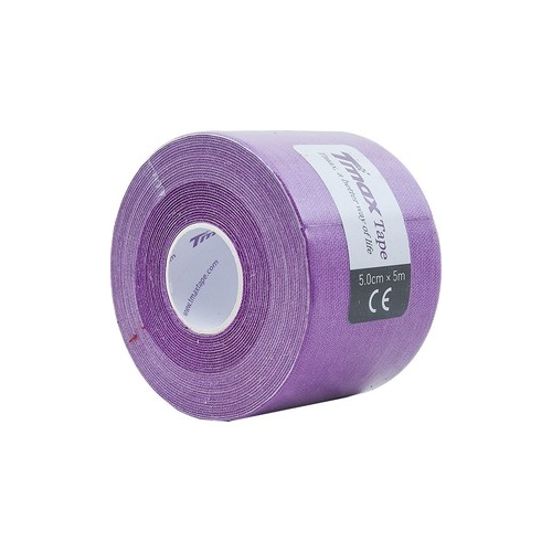 Тейп кинезиологический Tmax Extra Sticky Lavender (5 см x 5 м), 423198, фиолетовый