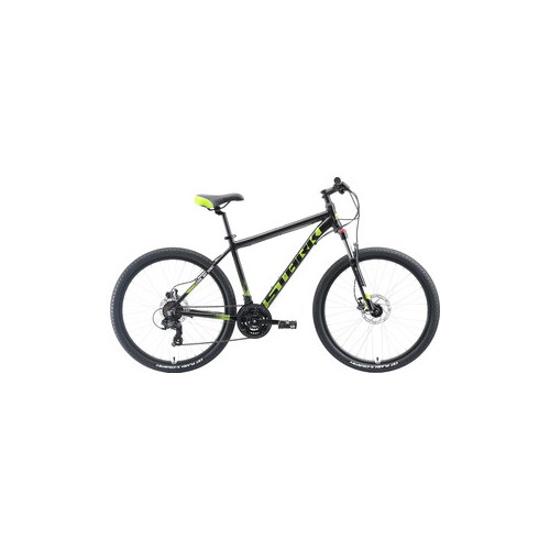 Велосипед Stark Indy 26.2 HD (2019) чёрный/зелёный/белый 18''