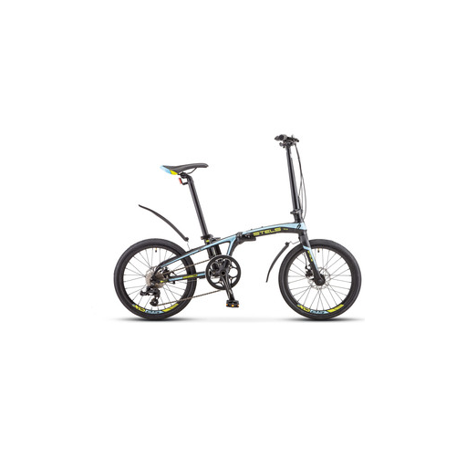 Велосипед Stels Pilot 680 MD 20 V010 (2019) черный/синий/зеленый