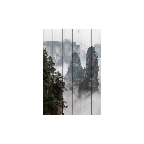 Картина на дереве Дом Корлеоне Горы Китай 60x90 см
