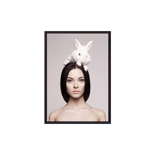 Постер в рамке Дом Корлеоне Девушка с кроликом 30x40 см