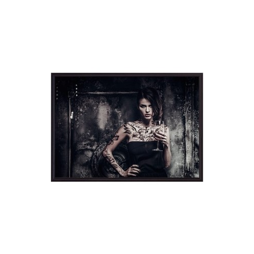 Постер в рамке Дом Корлеоне Девушка с татуировками 50x70 см