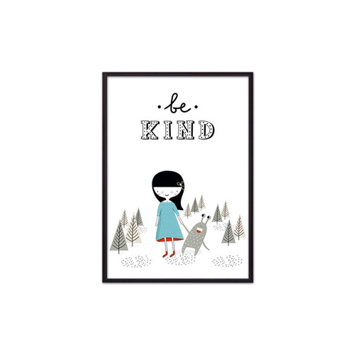 Постер в рамке Дом Корлеоне Монстр ''Be kind'' 21x30 см