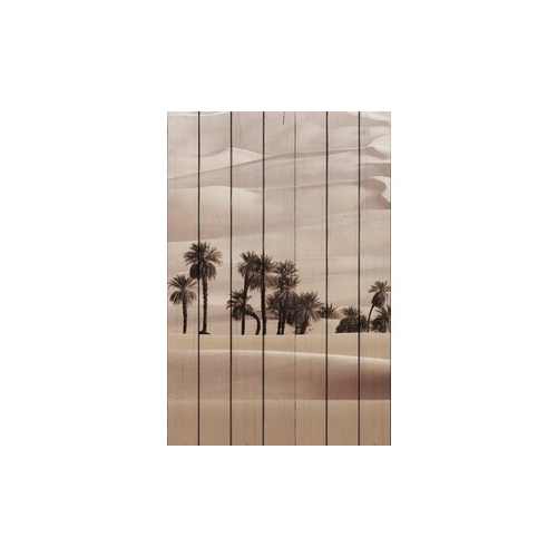 Картина на дереве Дом Корлеоне Пальмы в пустыне 40x60 см