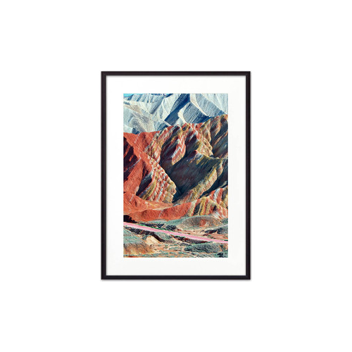 Постер в рамке Дом Корлеоне Цветные горы 21x30 см