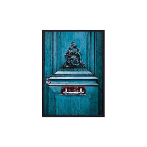 Постер в рамке Дом Корлеоне Старинная дверь Париж 40x60 см