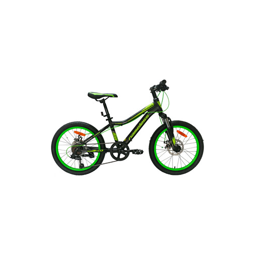 Велосипед Nameless 20'' J2200D, черный/зеленый, 12'' (2020) универс. рама
