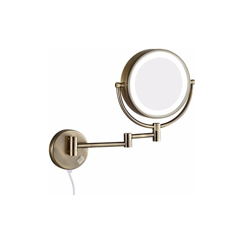 Зеркало косметическое Bronze De Luxe Windsor с подсветкой, бронза (12201BR)