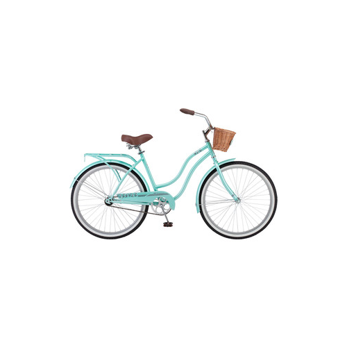 Велосипед Schwinn Talula (2019), корзинка, багажник, колёса 26, цвет мятный