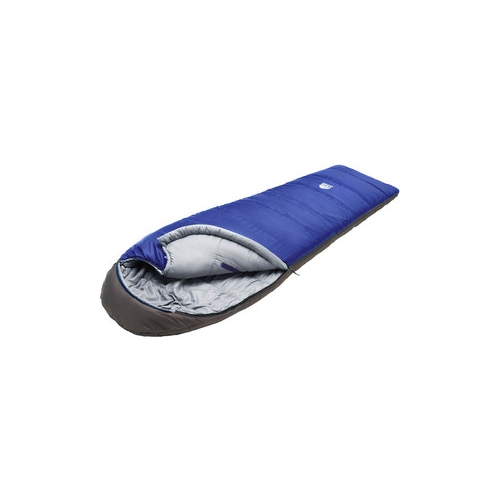 Спальный мешок TREK PLANET Breezy, кокон-одеяло, трехсезонный, правая молния, синий/серый