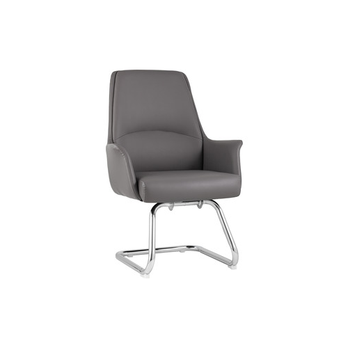 Кресло для посетителей TopChairs Viking серое C025 DL001-22 + C025 legs