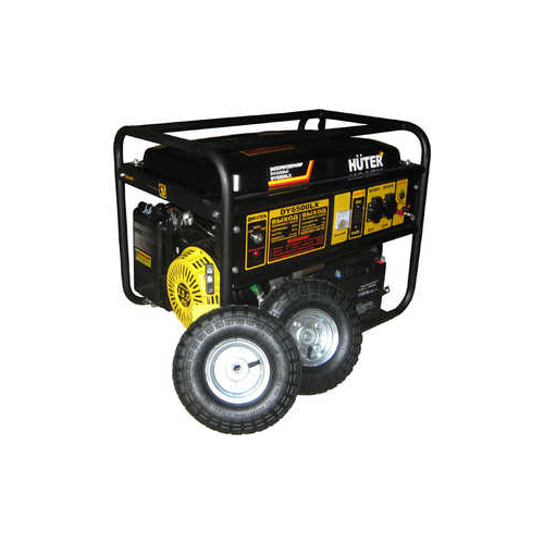 Генератор бензиновый Huter DY6500LX с колёсами и аккумулятором