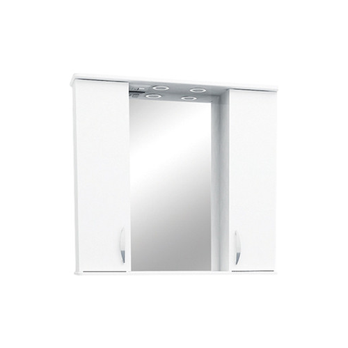 Зеркало-шкаф Меркана Астра 80 с подсветкой, белый (8348)