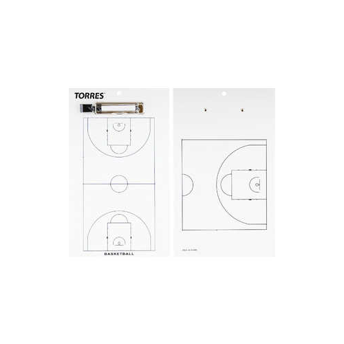 Тактическая доска для баскетбола Torres TR1003B, белая