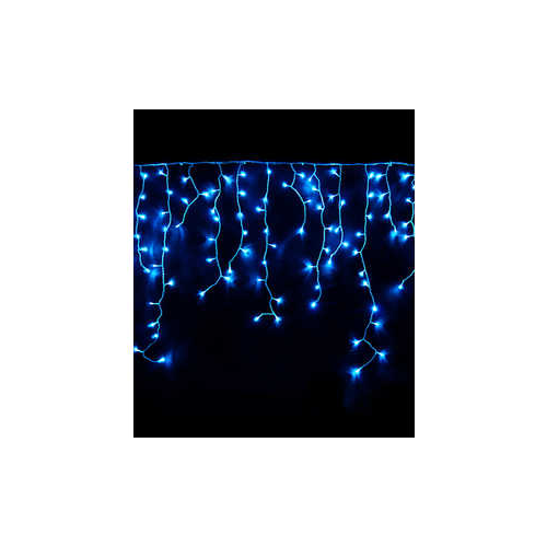 Light Светодиодная бахрома синяя 3,1x0,5 прозрачный провод