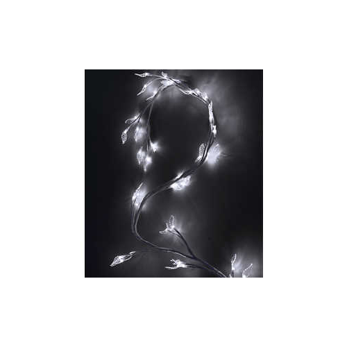 Light ''Ветка с прозрачными листьями'' 150 см белый провод