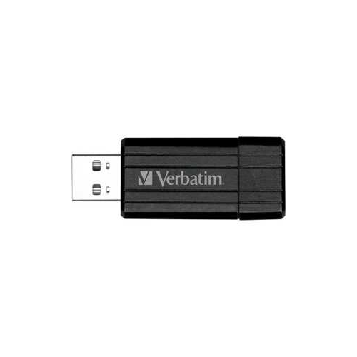 Флеш-диск Verbatim 8GB PinStripe Черный (49062)
