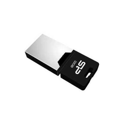 Флеш накопитель Silicon Power 32Gb Mobile X20 OTG USB 2.0/MicroUSB Серебристый (SP032GBUF2X20V1K)
