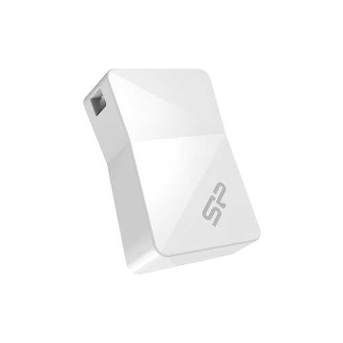 Флеш накопитель Silicon Power 32GB Touch T08 USB 2.0 Белый (SP032GBUF2T08V1W)