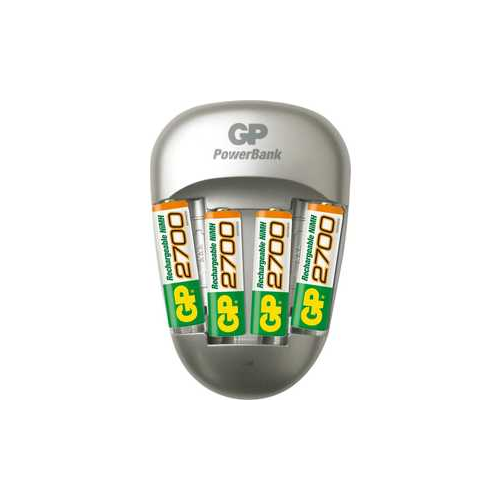 Зарядное устройство и аккумулятор GP PowerBank PB27GS270 + 2700mAh AA 4шт