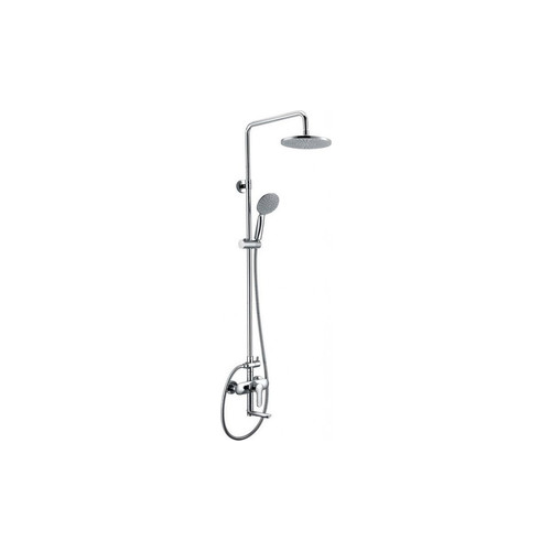 Душевая система BelBagno Reno со смесителем для ванны, излив, верхним и ручным душем, хром (REN-VSCM-CRM-IN)