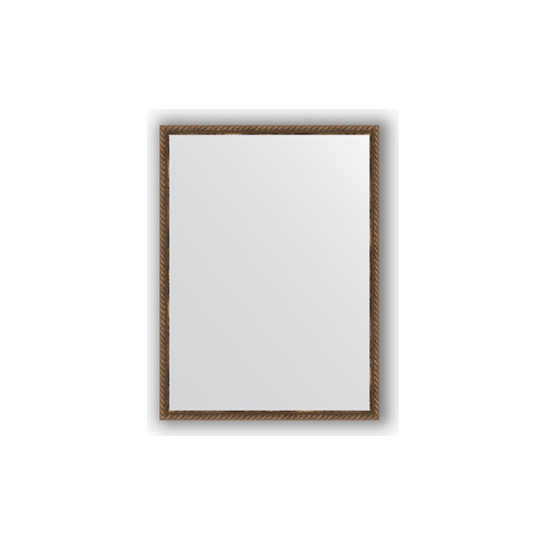 Зеркало в багетной раме поворотное Evoform Definite 58x78 см, витая бронза 26 мм (BY 1002)
