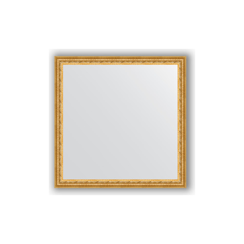 Зеркало в багетной раме Evoform Definite 72x72 см, сусальное золото 47 мм (BY 1023)