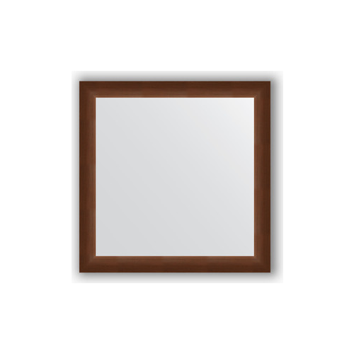 Зеркало в багетной раме Evoform Definite 76x76 см, орех 65 мм (BY 1029)