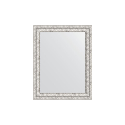 Зеркало в багетной раме Evoform Definite 38x48 см, волна алюминий 46 мм (BY 3006)