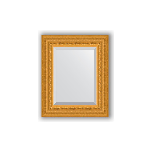 Зеркало с фацетом в багетной раме Evoform Exclusive 45x55 см, сусальное золото 80 мм (BY 1366)