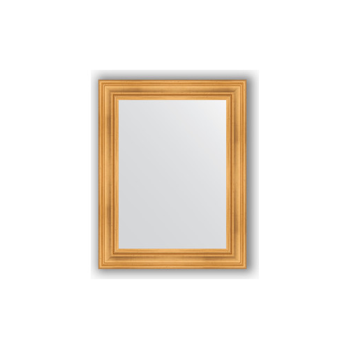 Зеркало в багетной раме поворотное Evoform Definite 72x92 см, травленое золото 99 мм (BY 3187)