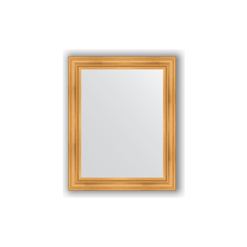 Зеркало в багетной раме поворотное Evoform Definite 82x102 см, травленое золото 99 мм (BY 3283)