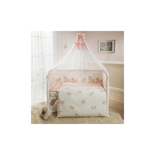 Комплект в кроватку Perina Тиффани 3 предмета неженка розовая (КПТ3-0332Т3-01.3)