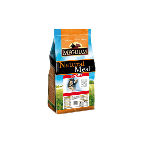 Сухой корм MEGLIUM Natural Meal Dog Adult Sport для активных собак 3кг (MS0203)