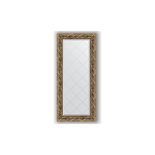 Зеркало с гравировкой поворотное Evoform Exclusive-G 56x125 см, в багетной раме - фреска 84 мм (BY 4055)