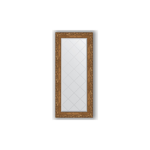 Зеркало с гравировкой поворотное Evoform Exclusive-G 55x125 см, в багетной раме - виньетка бронзовая 85 мм (BY 4056)