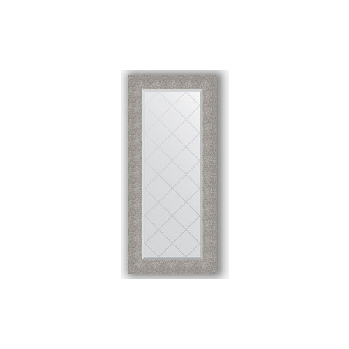 Зеркало с гравировкой поворотное Evoform Exclusive-G 56x126 см, в багетной раме - чеканка серебряная 90 мм (BY 4066)