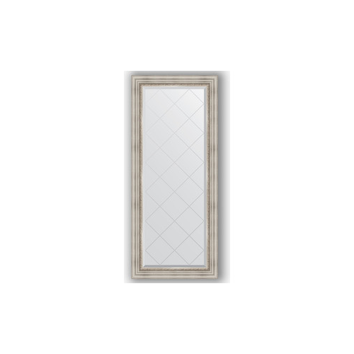 Зеркало с гравировкой поворотное Evoform Exclusive-G 66x156 см, в багетной раме - римское серебро 88 мм (BY 4147)