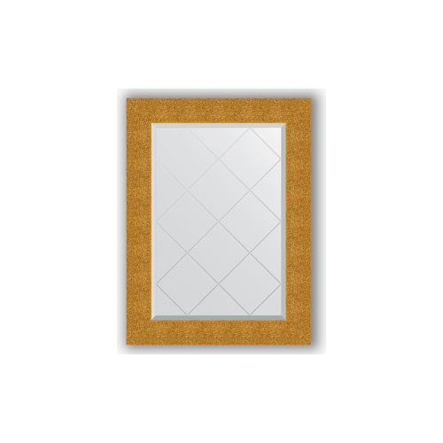 Зеркало с гравировкой поворотное Evoform Exclusive-G 66x89 см, в багетной раме - чеканка золотая 90 мм (BY 4108)