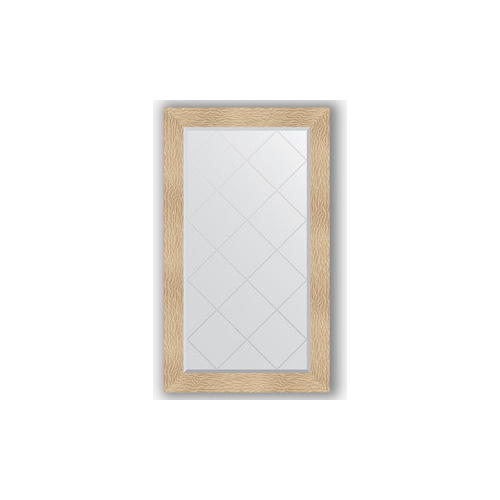 Зеркало с гравировкой поворотное Evoform Exclusive-G 76x131 см, в багетной раме - золотые дюны 90 мм (BY 4236)