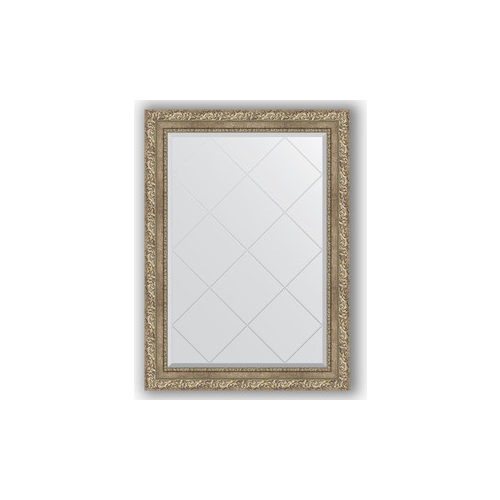 Зеркало с гравировкой поворотное Evoform Exclusive-G 75x102 см, в багетной раме - виньетка античное серебро 85 мм (BY 4186)