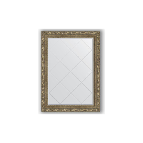 Зеркало с гравировкой поворотное Evoform Exclusive-G 75x102 см, в багетной раме - виньетка античная латунь 85 мм (BY 4188)