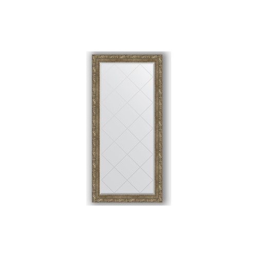Зеркало с гравировкой поворотное Evoform Exclusive-G 75x157 см, в багетной раме - виньетка античная латунь 85 мм (BY 4274)