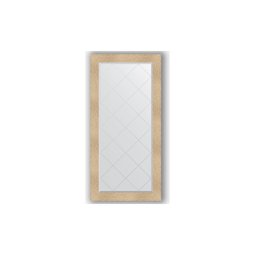 Зеркало с гравировкой поворотное Evoform Exclusive-G 76x158 см, в багетной раме - золотые дюны 90 мм (BY 4279)
