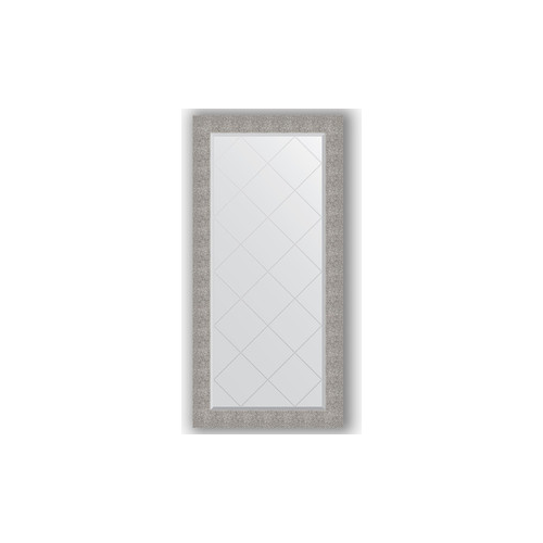 Зеркало с гравировкой поворотное Evoform Exclusive-G 76x158 см, в багетной раме - чеканка серебряная 90 мм (BY 4281)