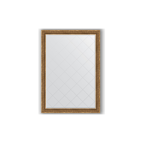 Зеркало с гравировкой поворотное Evoform Exclusive-G 134x189 см, в багетной раме - вензель бронзовый 101 мм (BY 4507)